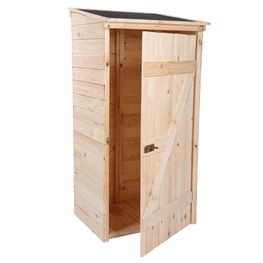 Domek narzędziowy DREWNIANY ogrodowy schowek szopa na narzędzia 149cm MOCNY