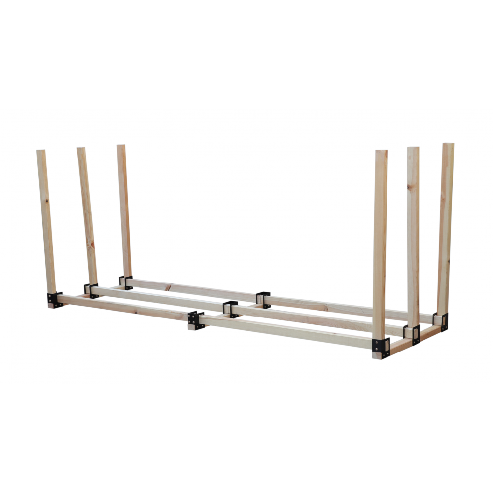 Stojak na drewno kominkowe wiata z pokrowcem drewutnia 1,9 m3 EKO SOLIDNY