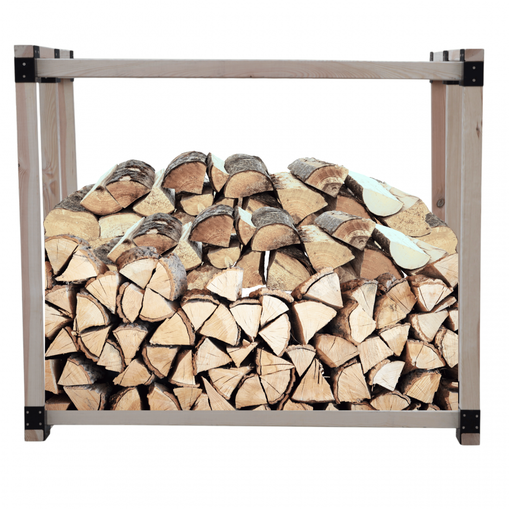 Stojak na drewno kominkowe wiata z pokrowcem drewutnia 1,1 m3 EKO SOLIDNY