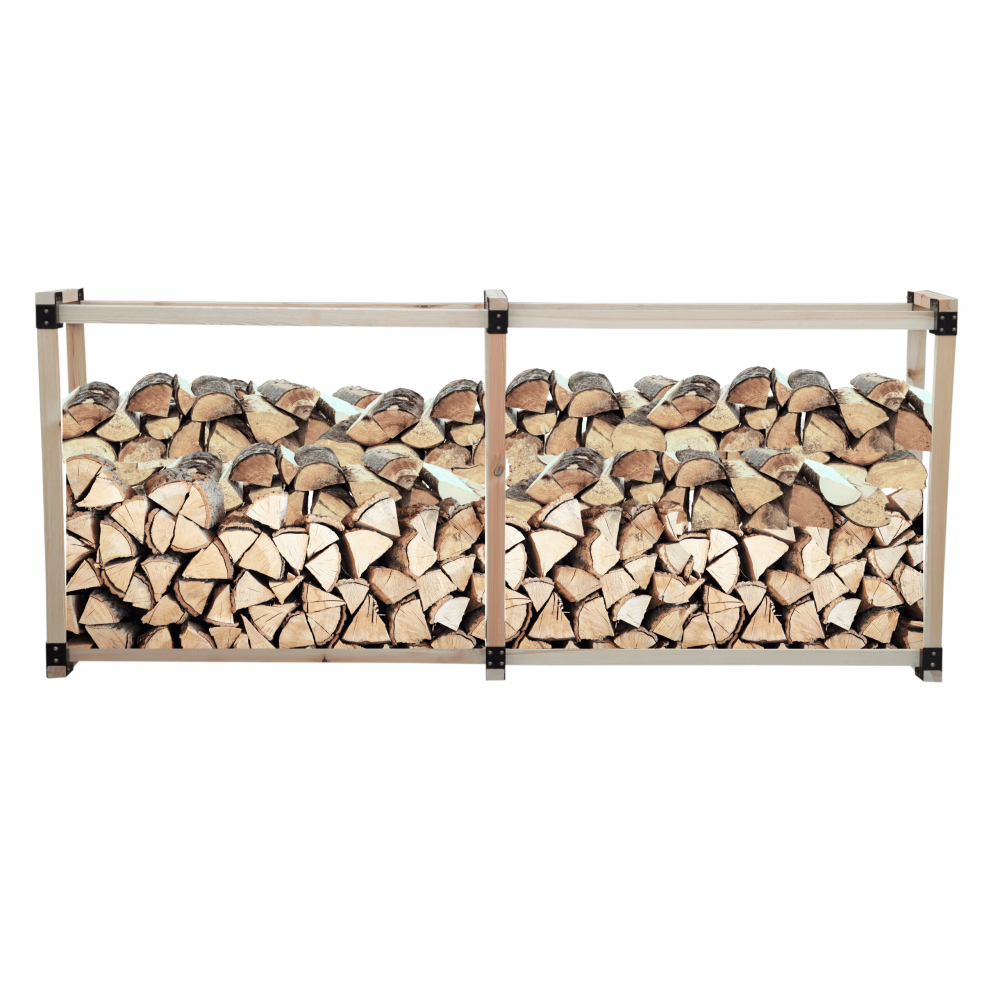 Stojak na drewno kominkowe wiata z pokrowcem drewutnia 1,4 m3 EKO SOLIDNY