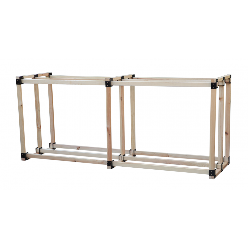 Stojak na drewno kominkowe wiata z pokrowcem drewutnia 2,9 m3 EKO SOLIDNY