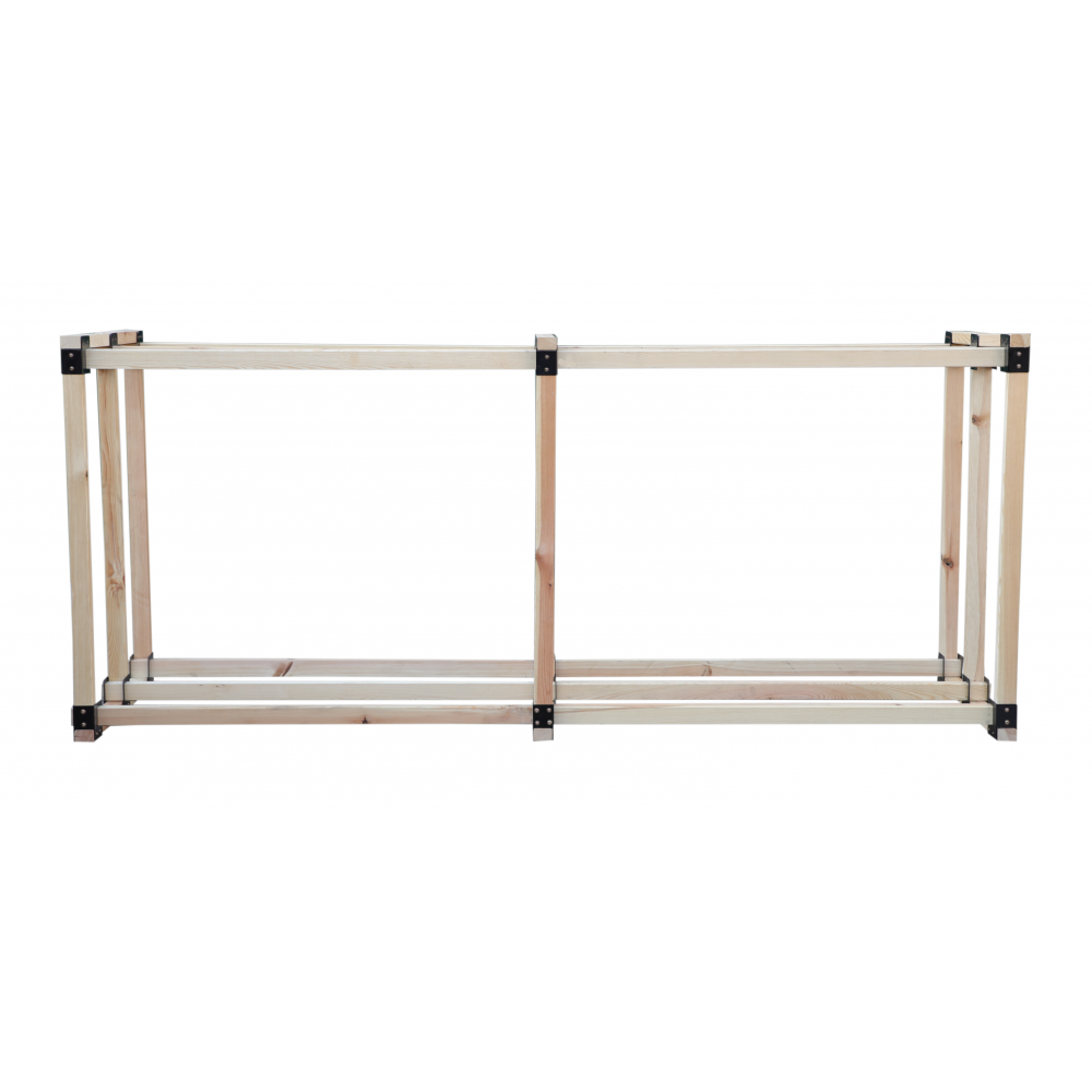 Stojak na drewno kominkowe wiata z pokrowcem drewutnia 2,9 m3 EKO SOLIDNY