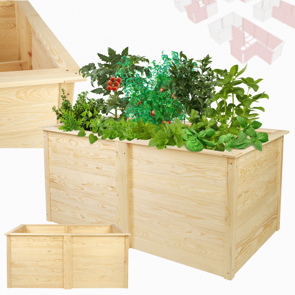 Warzywnik rabata donica warzywniak MODUŁOWY podstawowy skrzynia na warzywa