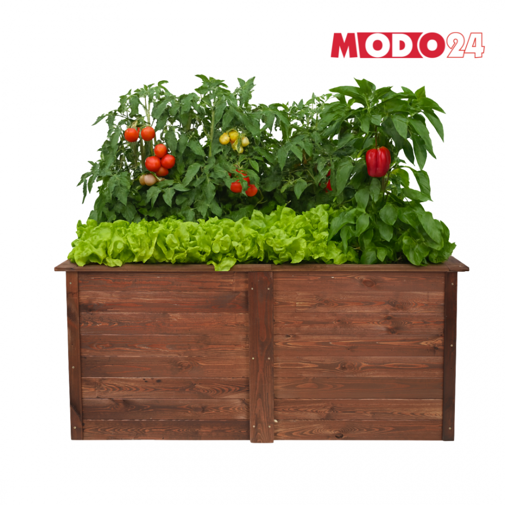 Warzywnik skrzynia na warzywa MODUŁOWA moduł podstawowy rabata impregnat