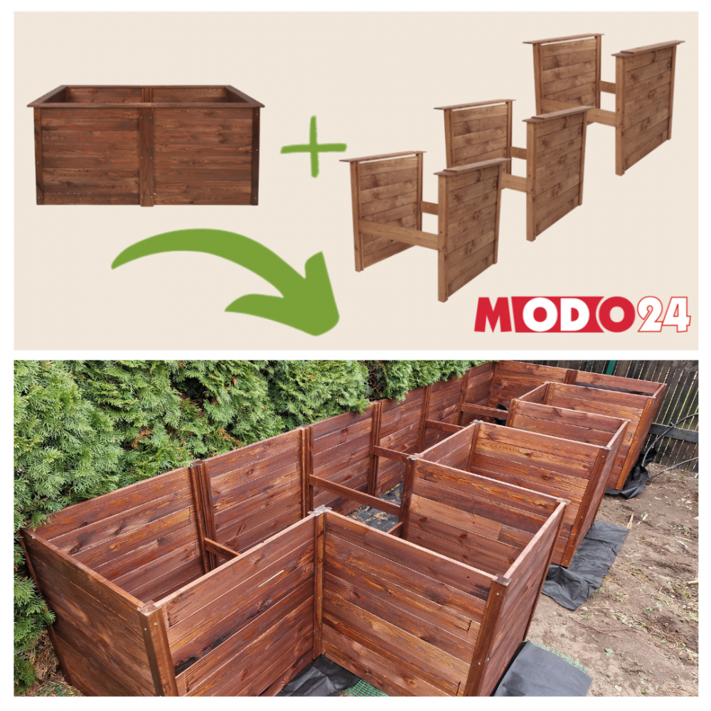 Skrzynia na warzywa warzywnik donica inspekt moduł dodatkowy impregnat