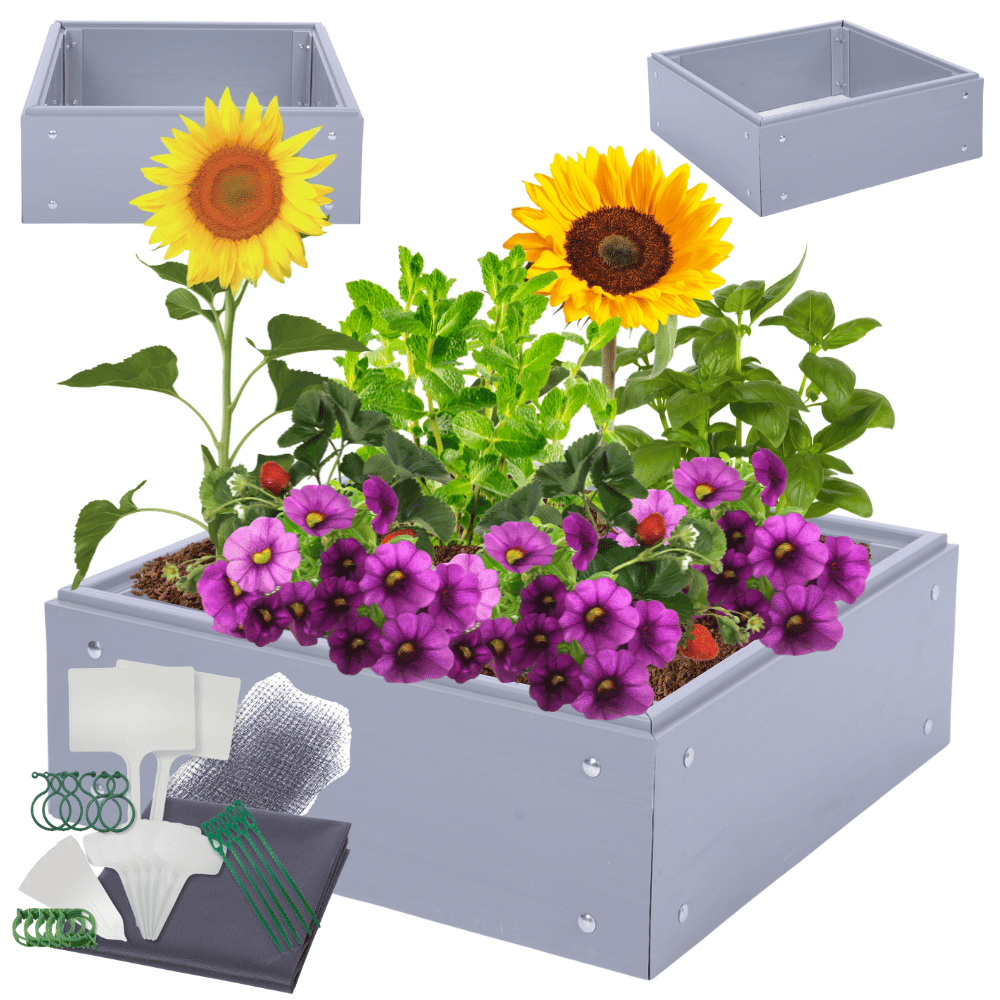 Skrzynia na warzywa plastikowa grządka warzywnik 20x60x45 warzywniak PCV