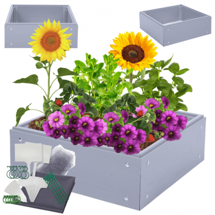 Skrzynia na warzywa plastikowa grządka warzywnik 20x60x45 warzywniak PCV