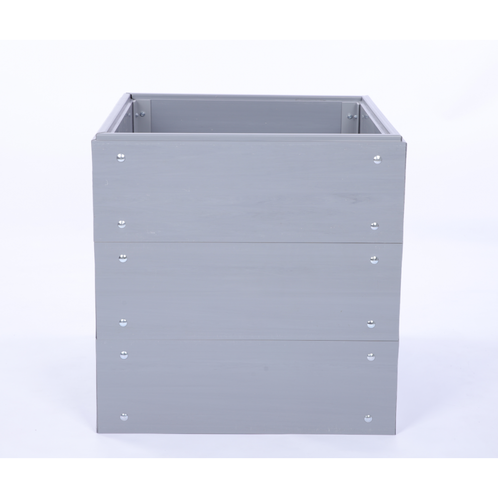 Grządka podwyższona z tworzywa warzywnik 60x60x45 warzywniak PCV