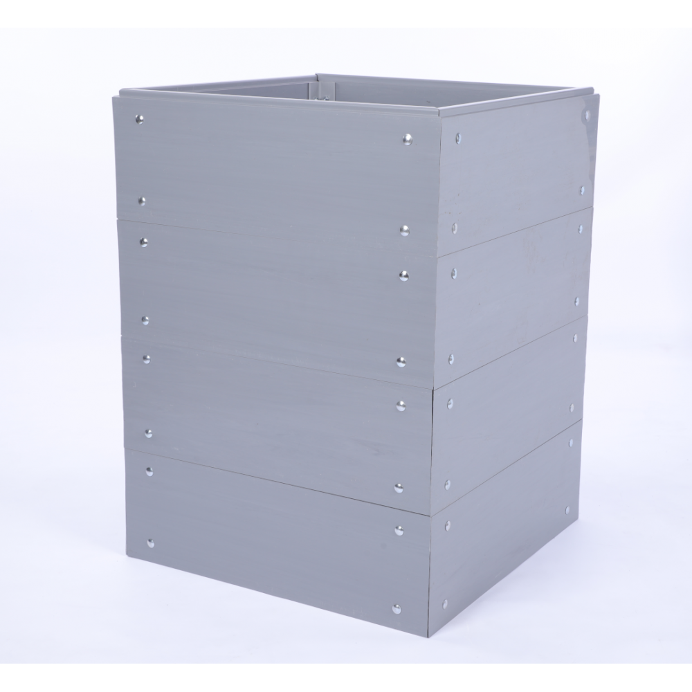 Grządka podwyższona z tworzywa WYSOKA DONICA 80x80x45 PCV