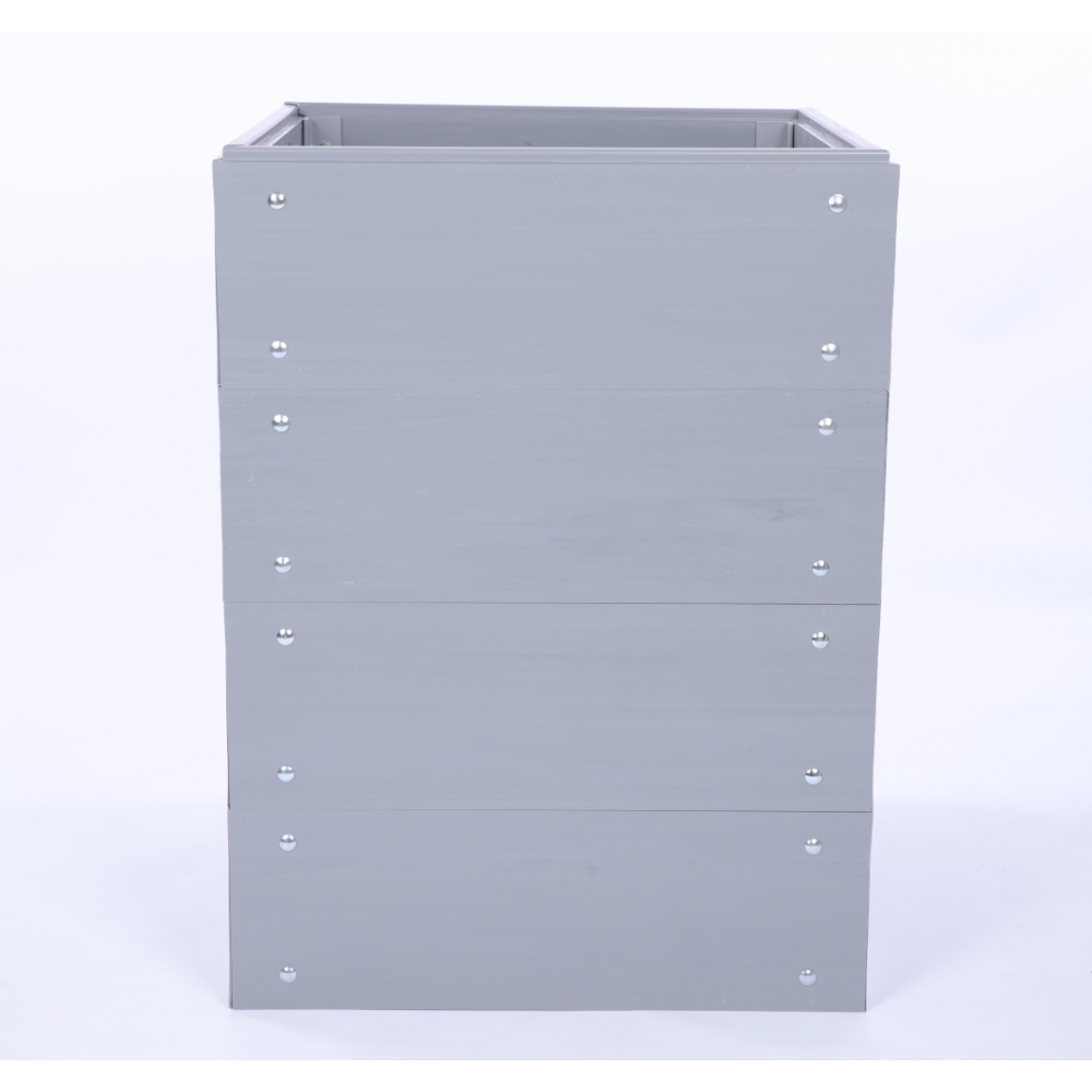 Skrzynia na warzywa plastikowa grządka WYSOKA DONICA 80x80x60 PCV