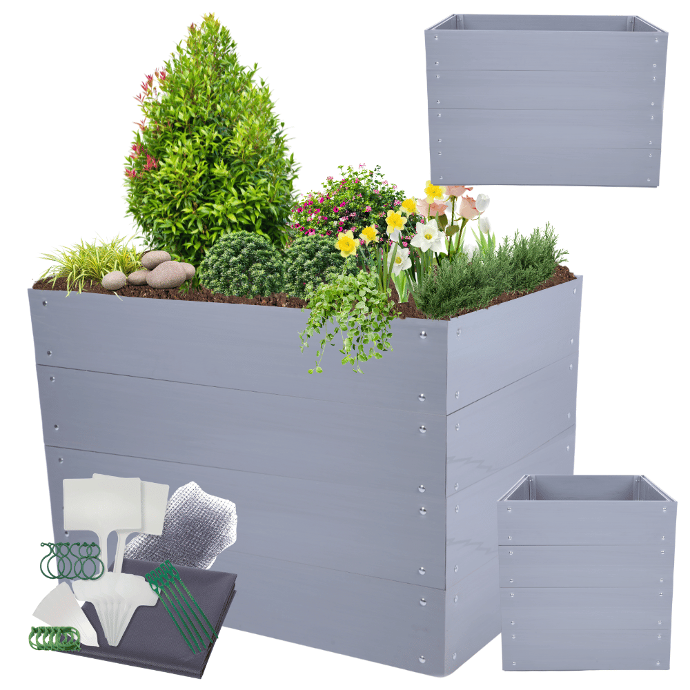 Skrzynia na warzywa plastikowa grządka WYSOKA DONICA 80x110x80 PCV