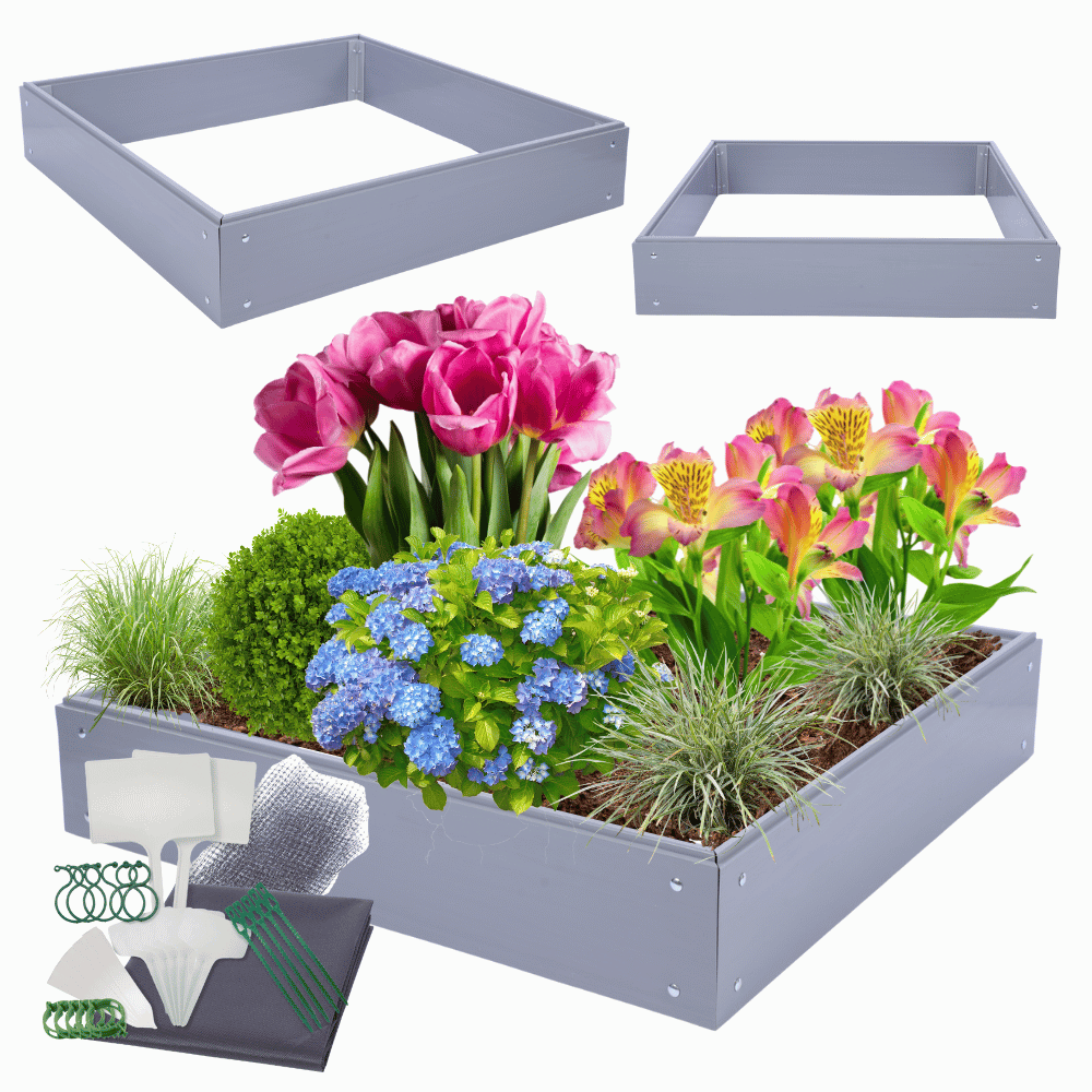 Skrzynia na warzywa plastikowa grządka warzywnik 20x110x110 warzywniak PCV