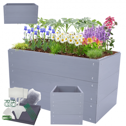 Skrzynia na warzywa plastikowa grządka warzywnik 60x120x45 warzywniak PCV