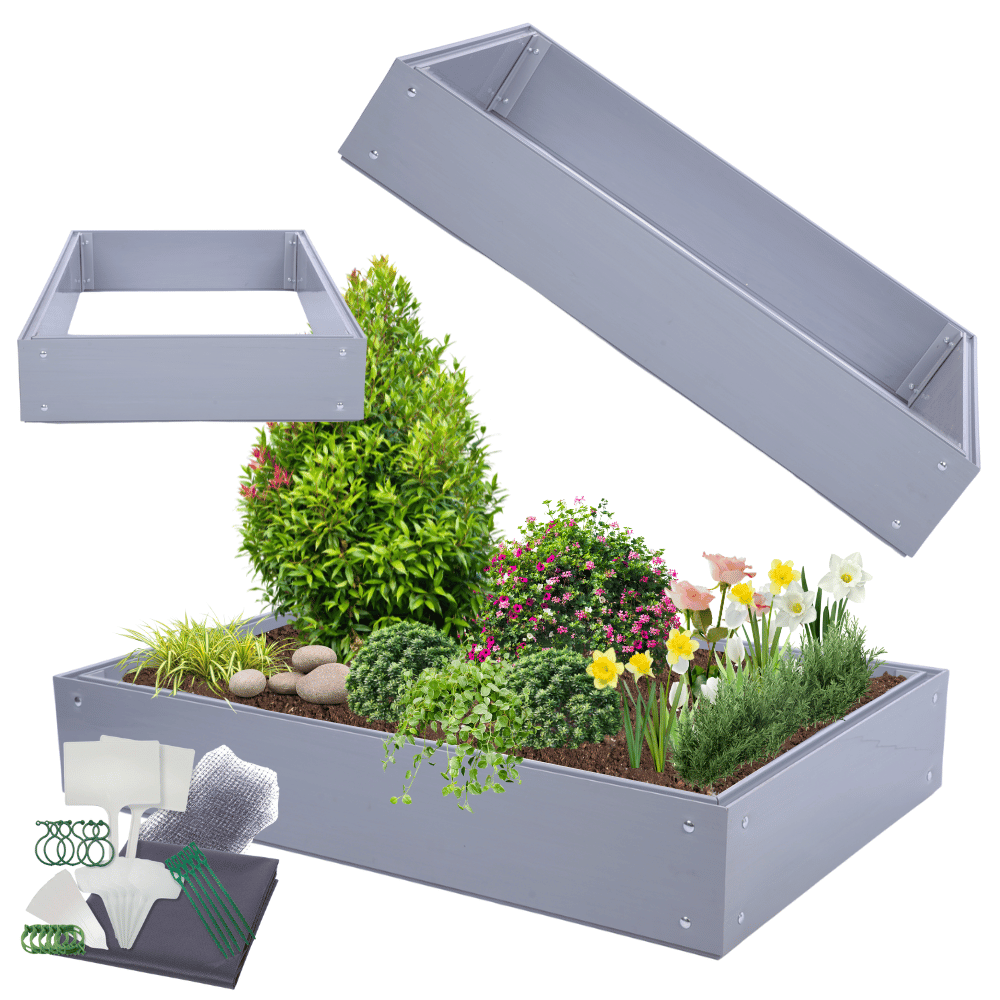 Skrzynia na warzywa plastikowa grządka warzywnik 20x120x60 warzywniak PCV