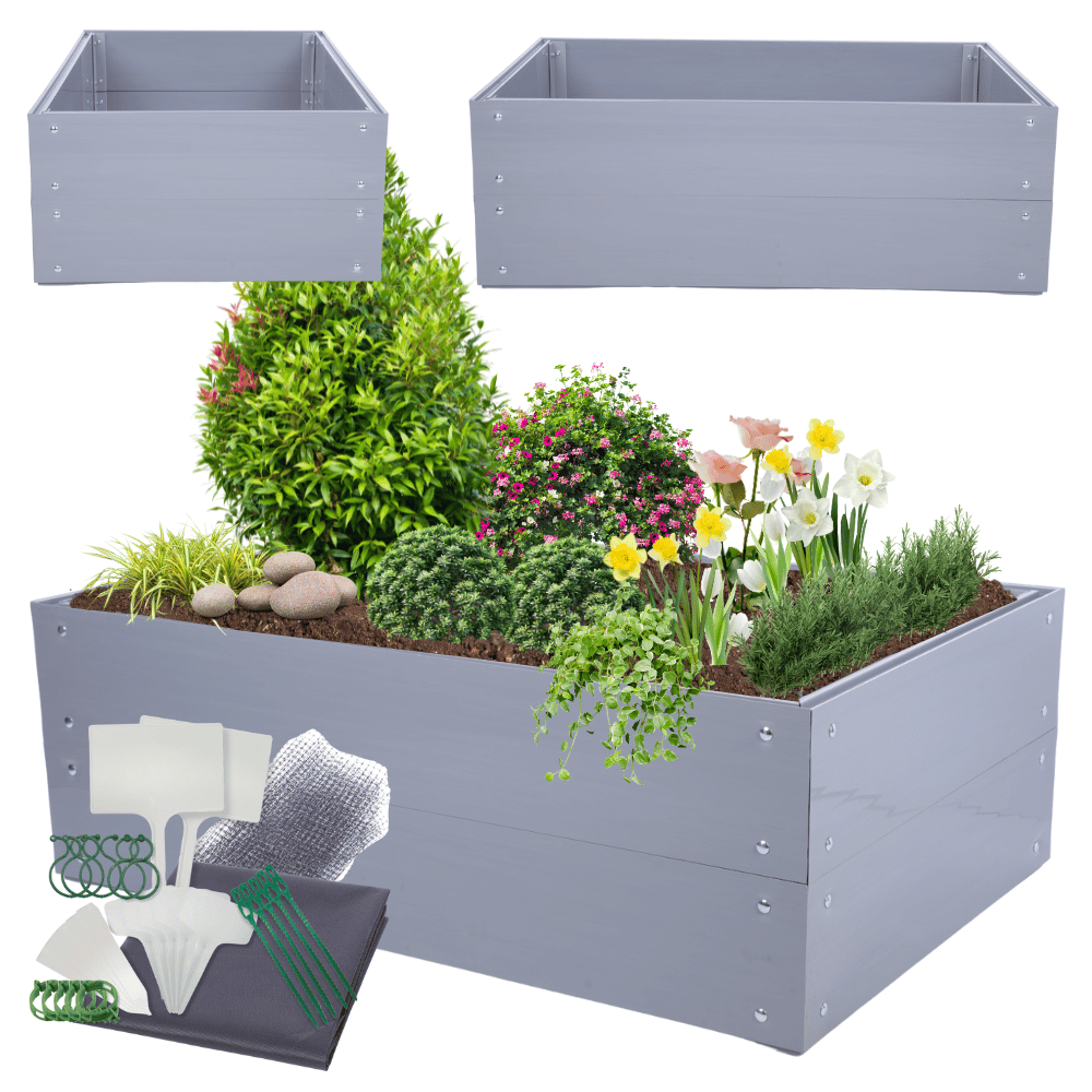 Skrzynia na warzywa plastikowa grządka warzywnik 40x120x100 warzywniak PCV