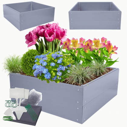 Skrzynia na warzywa plastikowa grządka warzywnik 40x120x110 warzywniak PCV