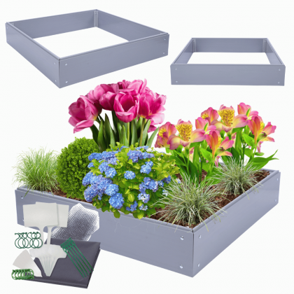 Skrzynia na warzywa plastikowa grządka warzywnik 20x120x120 warzywniak PCV