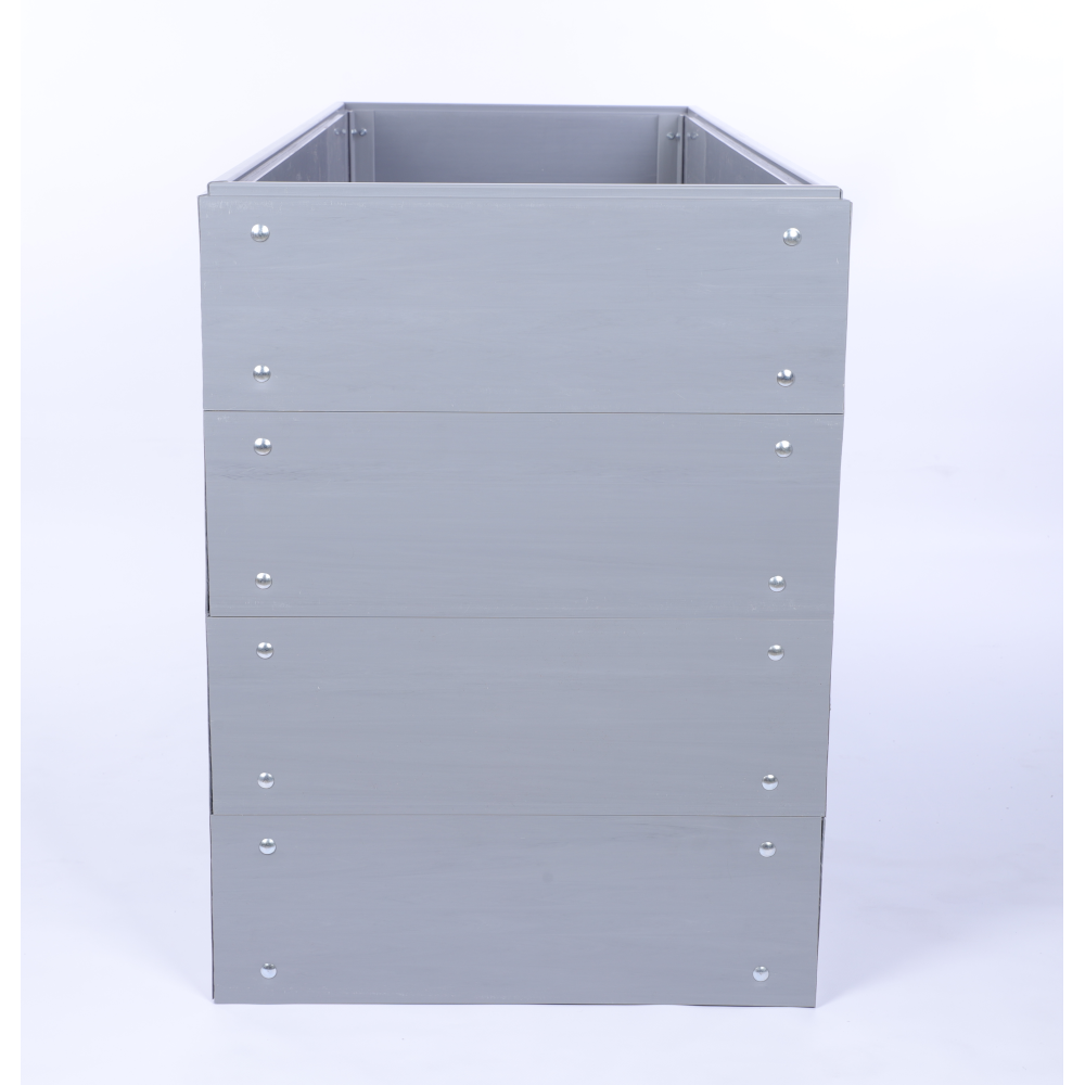 Skrzynia na warzywa plastikowa grządka WYSOKA DONICA 80x140x45 PCV