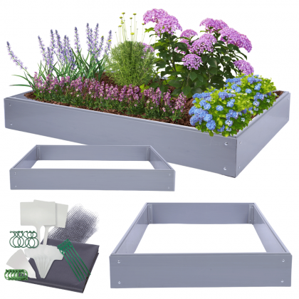 Skrzynia na warzywa plastikowa grządka warzywnik 20x140x120 warzywniak PCV