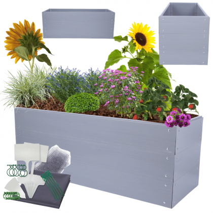 Grządka podwyższona z tworzywa warzywnik 60x160x45 warzywniak PCV