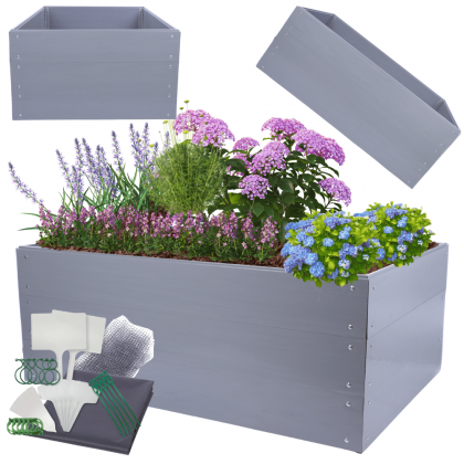 Skrzynia na warzywa plastikowa grządka warzywnik 60x160x100 warzywniak PCV