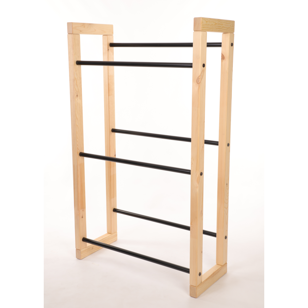 Regał na skrzynki na napoje piwo stojak na transportery METALOWE DRĄŻKI EKO