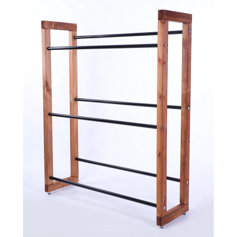 Regał na skrzynki na napoje piwo stojak 136x107cm METALOWE DRĄŻKI EKO