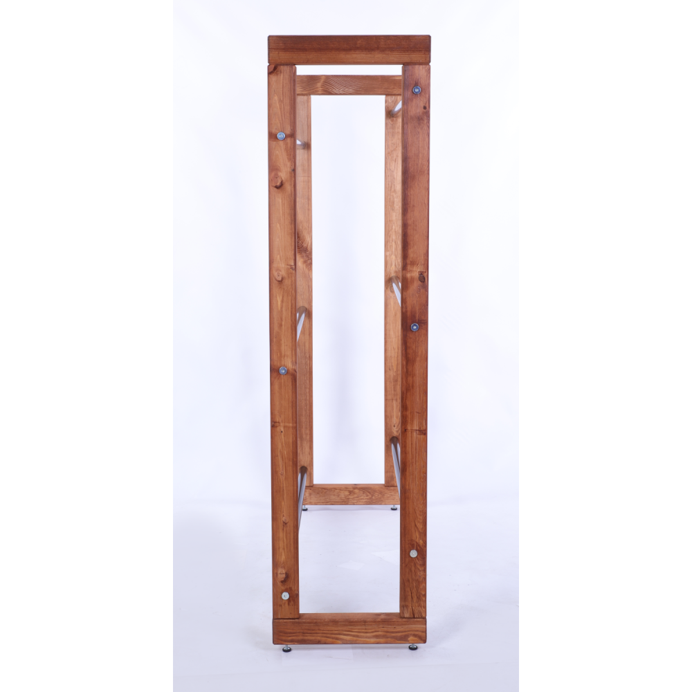 Regał na skrzynki na napoje piwo stojak 136x107cm METALOWE DRĄŻKI EKO