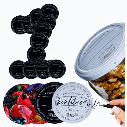 ZAKRĘTKI DO SŁOIKÓW FI66 NAKRĘTKI SŁOIKI WIECZKA 1szt 4-ZACZEPOWE WZORY