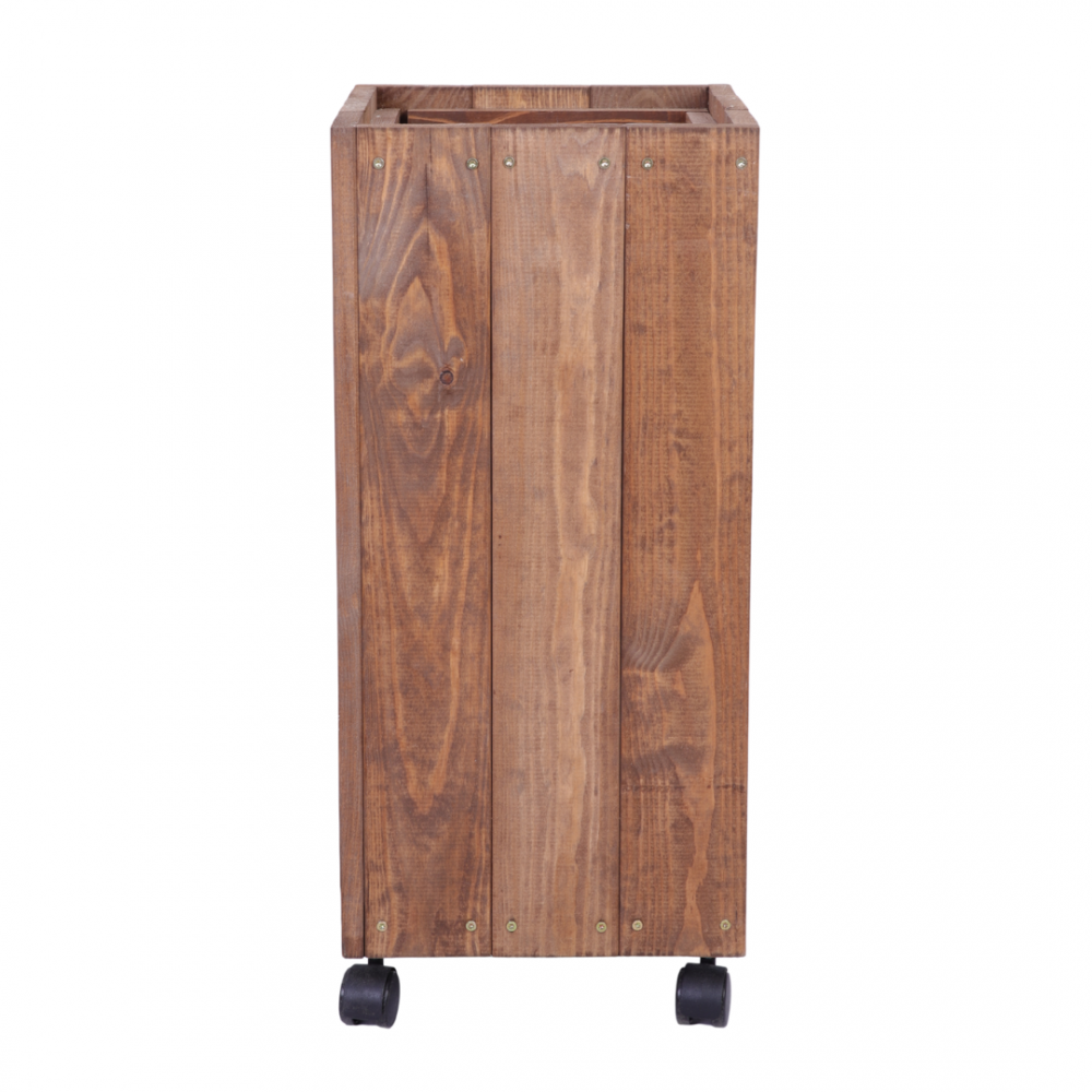 Donica drewniana 66x28x28 cm IMPREGNACJA mobilna na kółkach balkonowa