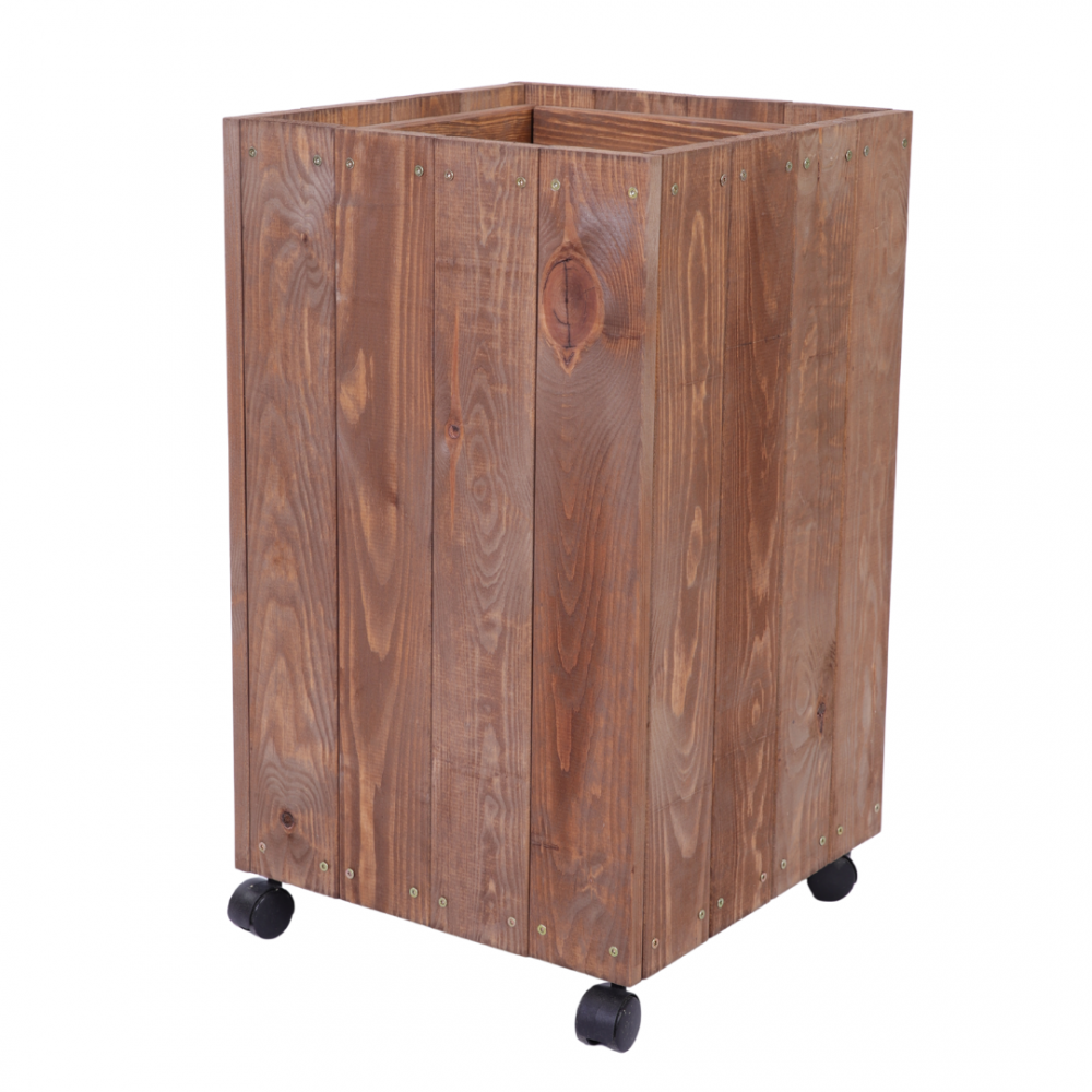 Donica drewniana 86x37x37 cm IMPREGNACJA mobilna na kółkach balkonowa