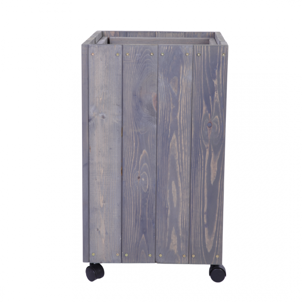 Donica drewniana 86x37x37 cm IMPREGNACJA mobilna na kółkach warzywna