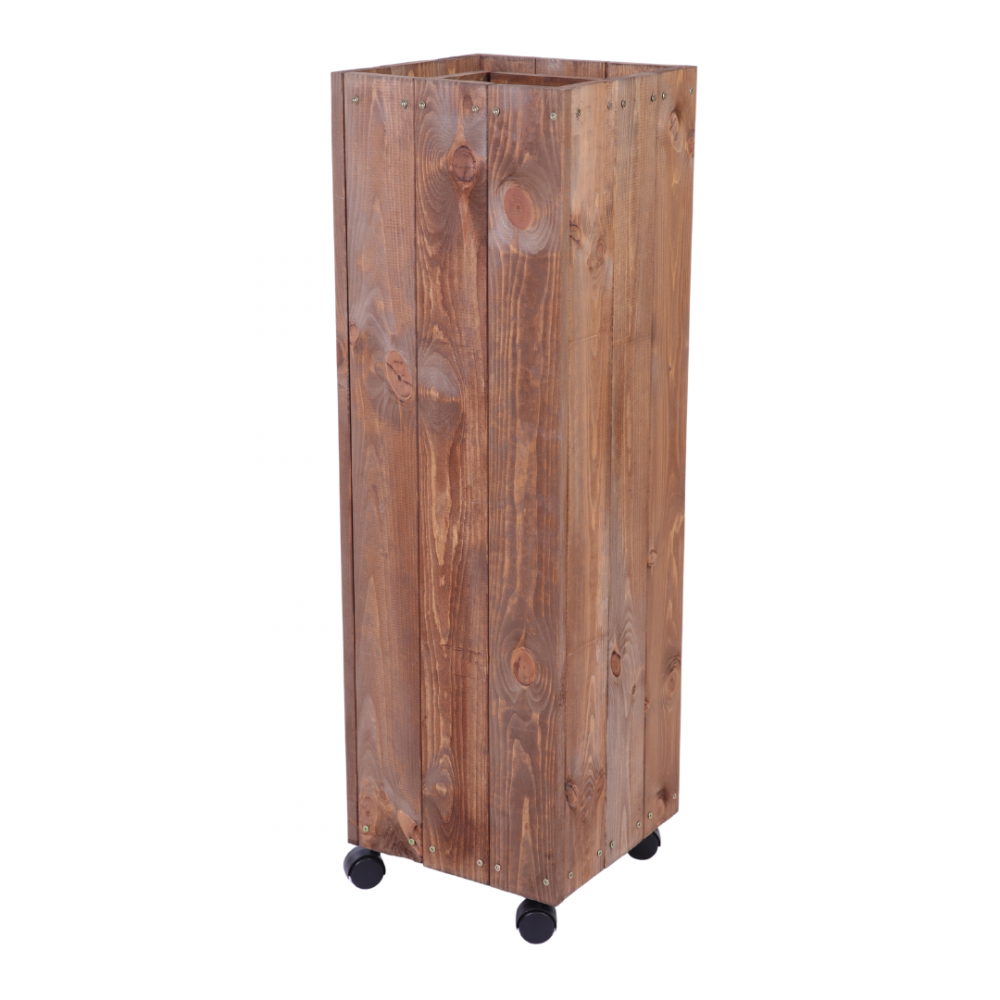 Donica drewniana 96x28x28 cm IMPREGNACJA mobilna na kółkach tarasowa