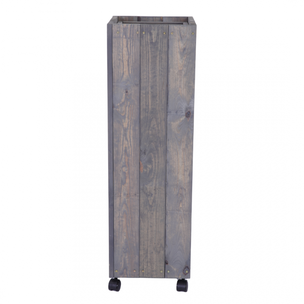 Donica drewniana 96x28x28 cm IMPREGNACJA mobilna na kółkach do ogrodu