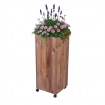Donica drewniana 96x37x37 cm IMPREGNACJA mobilna na kółkach balkonowa