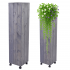 Donica drewniana 143x37x37 cm IMPREGNACJA wysoka mobilna na kółkach