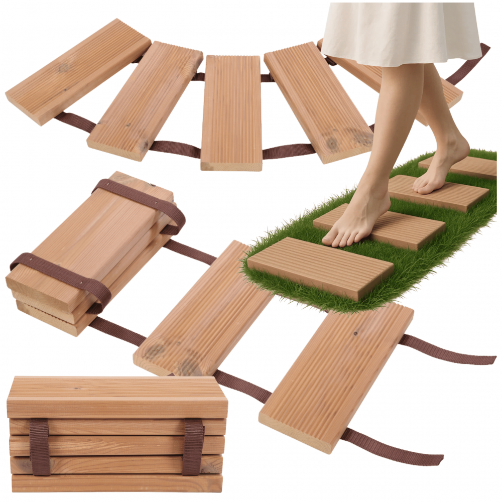 Ścieżka ogrodowa TERMOSOSNA ścieżka drewniana 0,3x1m ODPORNA TRWAŁA PREMIUM