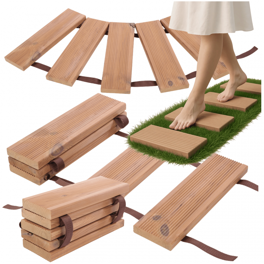 Ścieżka ogrodowa TERMOSOSNA ścieżka drewniana 0,4x1m PODEST ŁUK EKO DREWNO