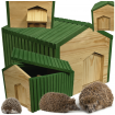 Domek dla jeża EKO impregnowany 25x36x27 cm legowisko ogrodowe zimowe