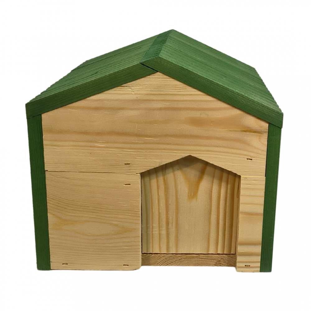 Domek dla jeża EKO impregnowany 25x36x27 cm legowisko ogrodowe zimowe