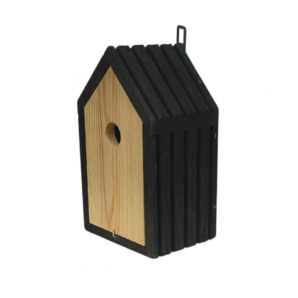 Budka lęgowa dla ptaków sikorek kosa WLOT A 2,8 cm ZMONTOWANA lamele drewno