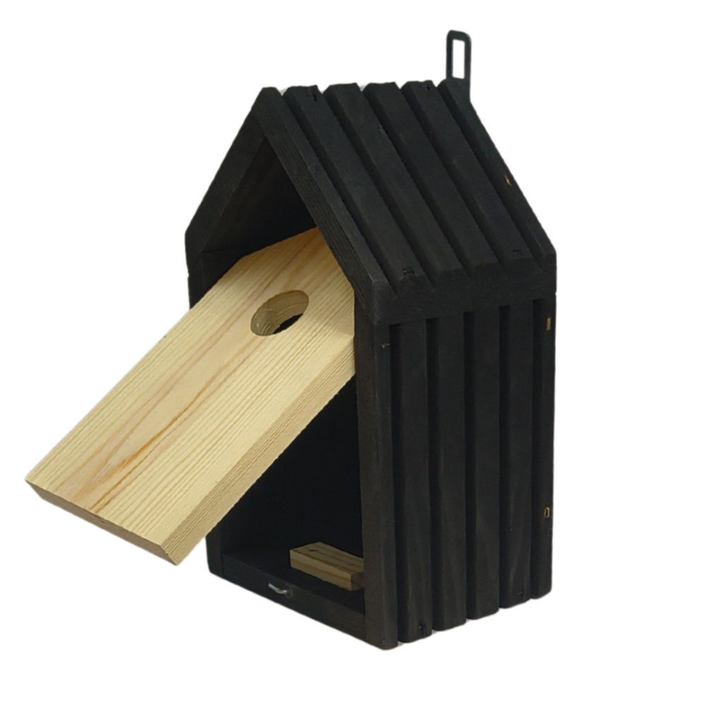 Budka lęgowa dla ptaków sikorek kosa WLOT A 2,8 cm ZMONTOWANA lamele drewno