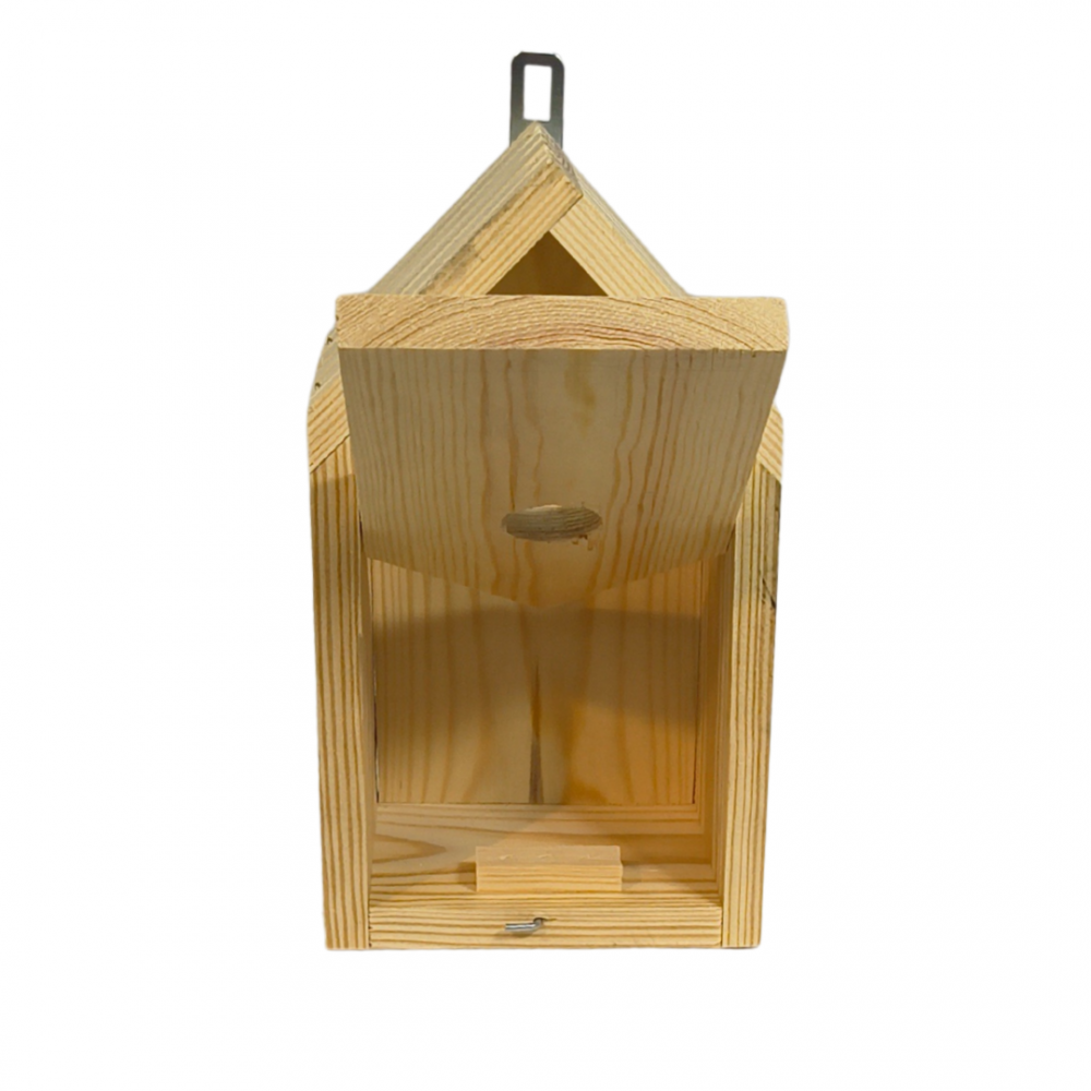 Budka lęgowa dla ptaków sikorek kosa WLOT A 2,8 cm ZMONTOWANA sianko DREWNO