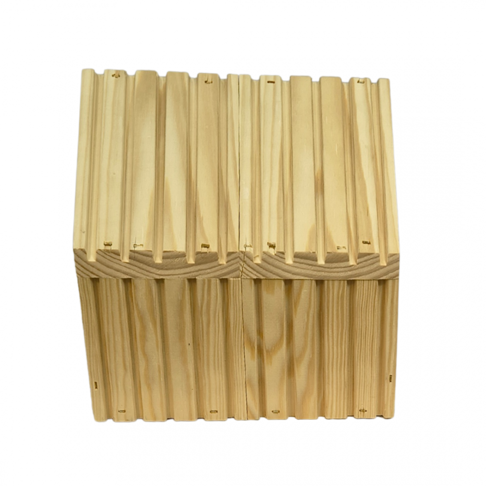 Karmnik dla ptaków naturalny drewniany EKO 117x24x22 cm ogrodowy stojący