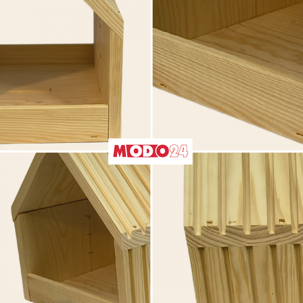 Karmnik dla ptaków naturalny drewniany EKO 117x24x22 cm ogrodowy stojący