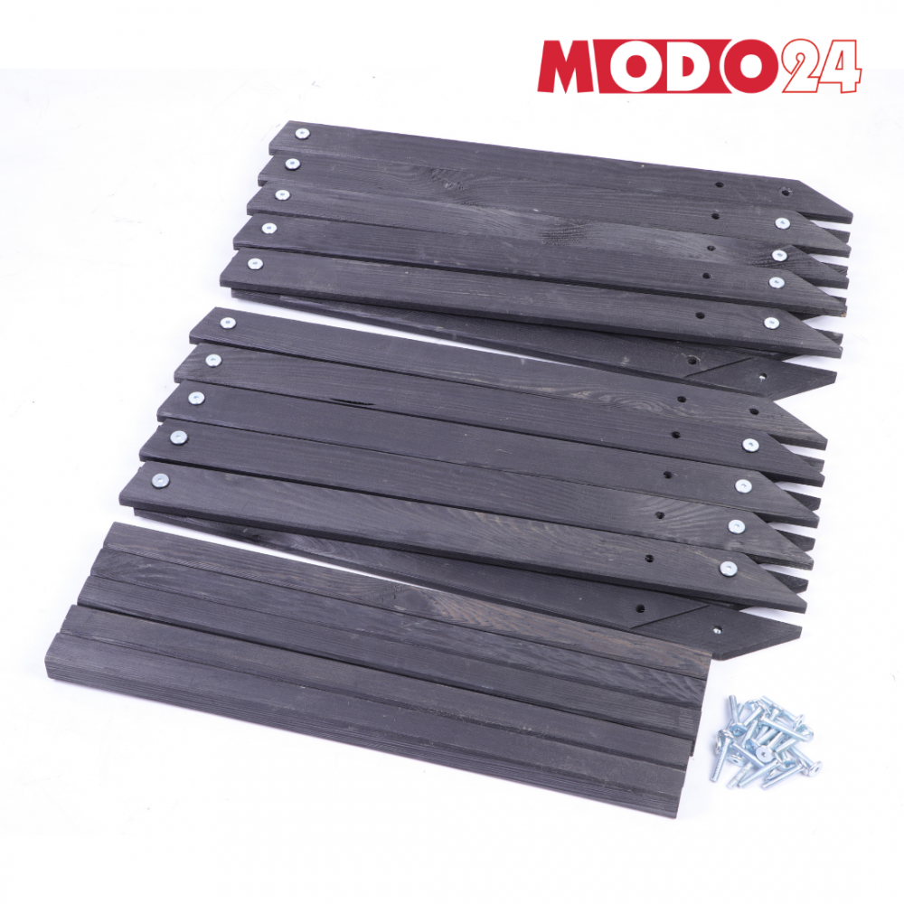 Gwiazda świąteczna 3D składana łatwy montaż ModoStar 114cm drewniana CZARNA