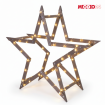Gwiazda świąteczna 3D ulepszona z koziołków ModoStar 114cm drewno IMPREGNAT