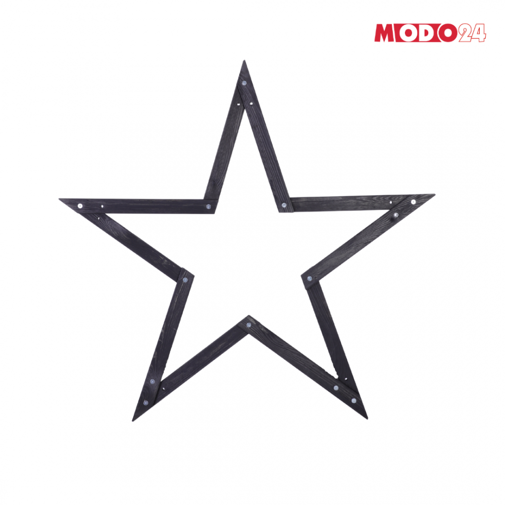 Gwiazda zawieszana świąteczna szybki montaż ModoStar 114cm drewniana CZARNA