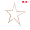 Gwiazda zawieszana świąteczna kompaktowa ModoStar 114cm naturalna drewniana