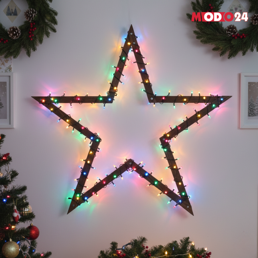 Gwiazda zawieszana świąteczna łatwe składanie ModoStar 139cm IMPREGNAT eko
